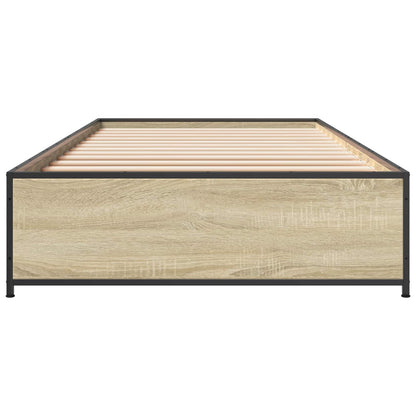 Bedframe Sonoma Eiken 80 x 200 cm Bewerkt hout