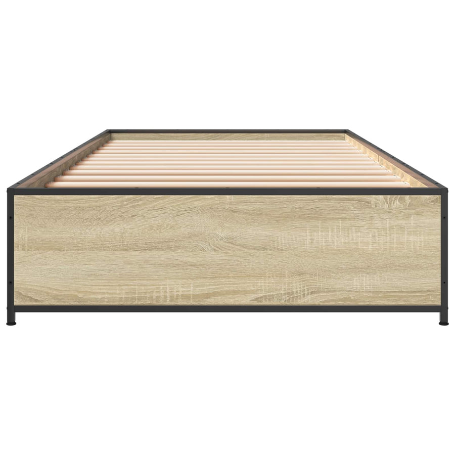 Bedframe Sonoma Eiken 80 x 200 cm Bewerkt hout