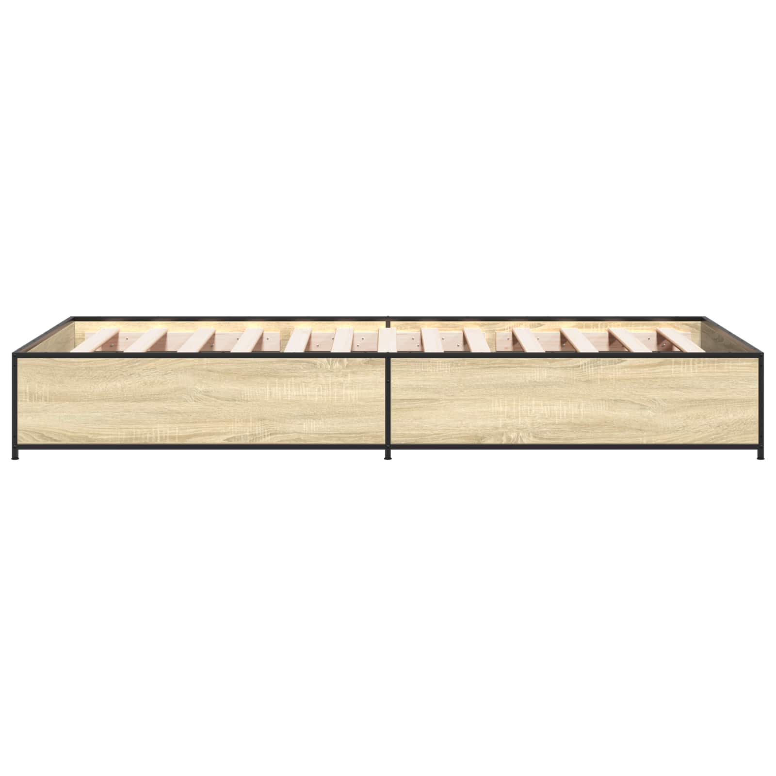 Bedframe Sonoma Eiken 80 x 200 cm Bewerkt hout