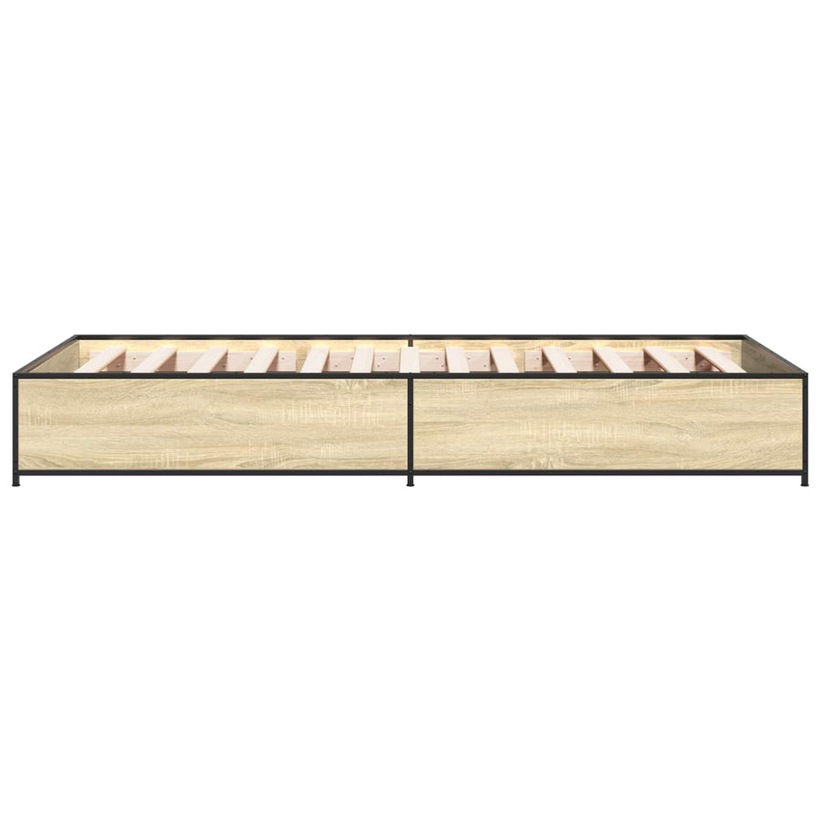 Bedframe Sonoma Eiken 80 x 200 cm Bewerkt hout