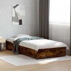 Bed Frame Smoked Oak 80 x 200 cm Engineered Wood