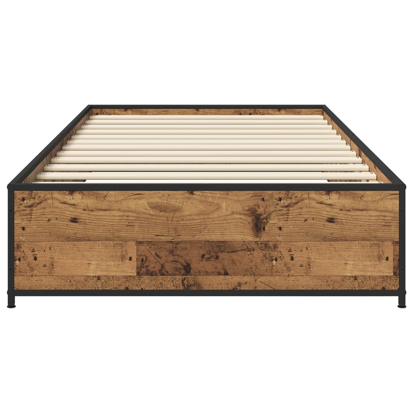 Bedframe Oud hout 80 x 200 cm Bewerkt hout