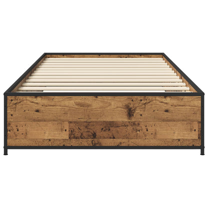 Bedframe Oud hout 80 x 200 cm Bewerkt hout
