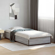 Bedframe 80x200 cm grijs Sonoma bewerkt hout