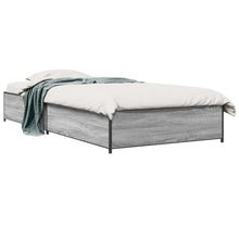 Bedframe Grijs Sonoma 80 x 200 cm Bewerkt hout
