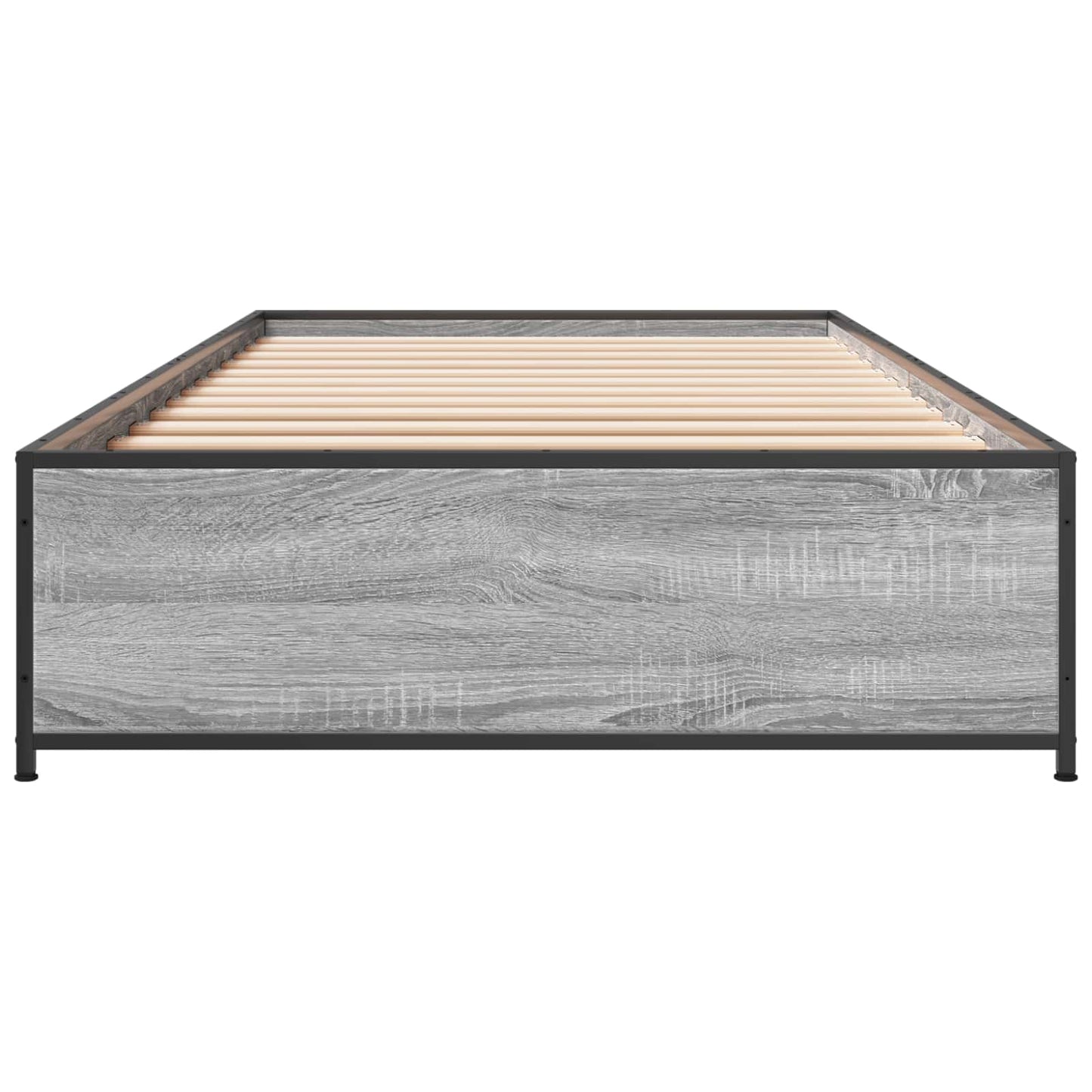 Bedframe Grijs Sonoma 80 x 200 cm Bewerkt hout