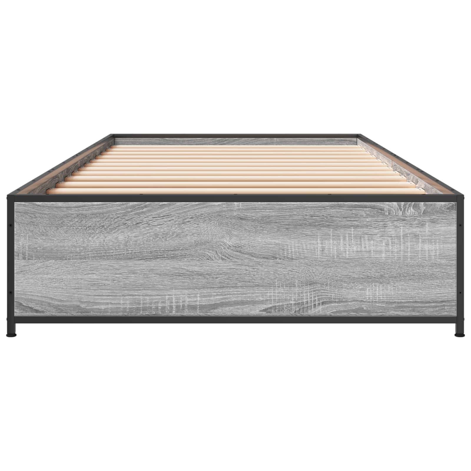 Bedframe Grijs Sonoma 80 x 200 cm Bewerkt hout