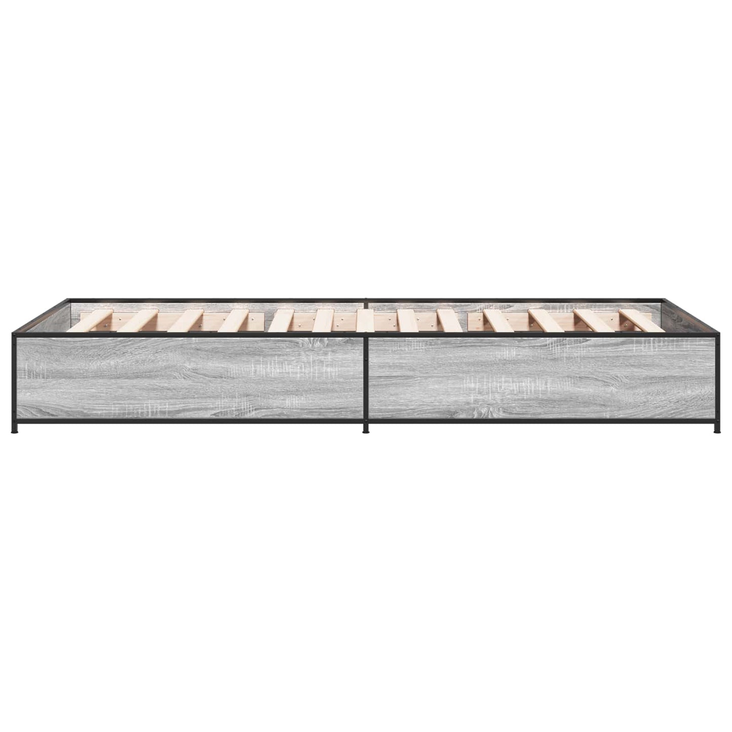 Bedframe Grijs Sonoma 80 x 200 cm Bewerkt hout
