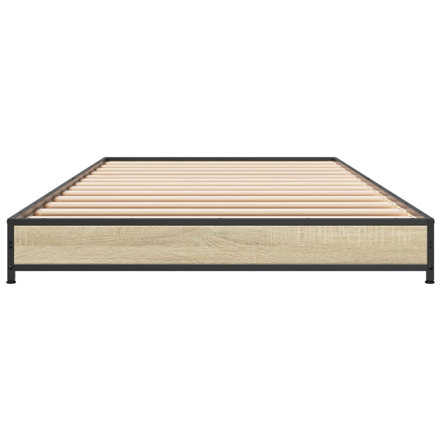 Bedframe Sonoma Eiken 80 x 200 cm Bewerkt hout