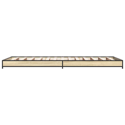 Bedframe Sonoma Eiken 80 x 200 cm Bewerkt hout