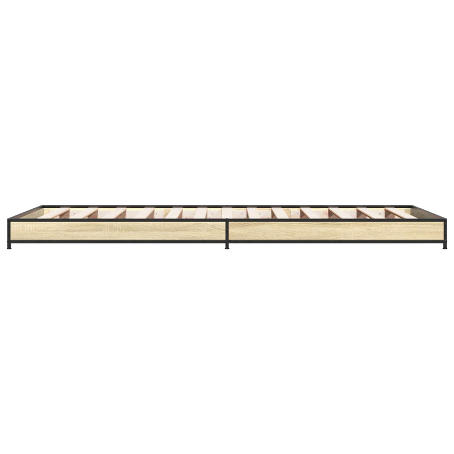 Bedframe Sonoma Eiken 80 x 200 cm Bewerkt hout