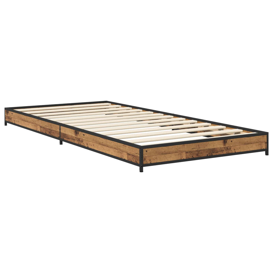 Bedframe Oud hout 80 x 200 cm Bewerkt hout