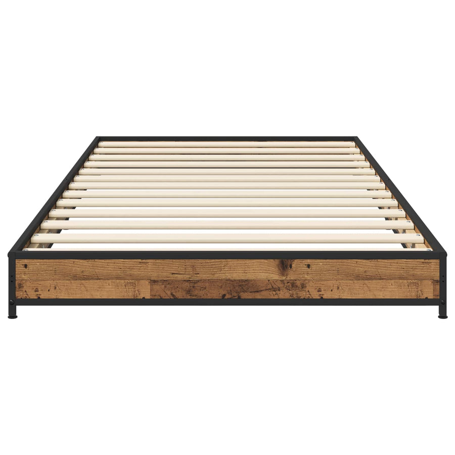 Bedframe Oud hout 80 x 200 cm Bewerkt hout