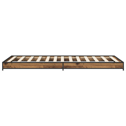 Bedframe Oud hout 80 x 200 cm Bewerkt hout