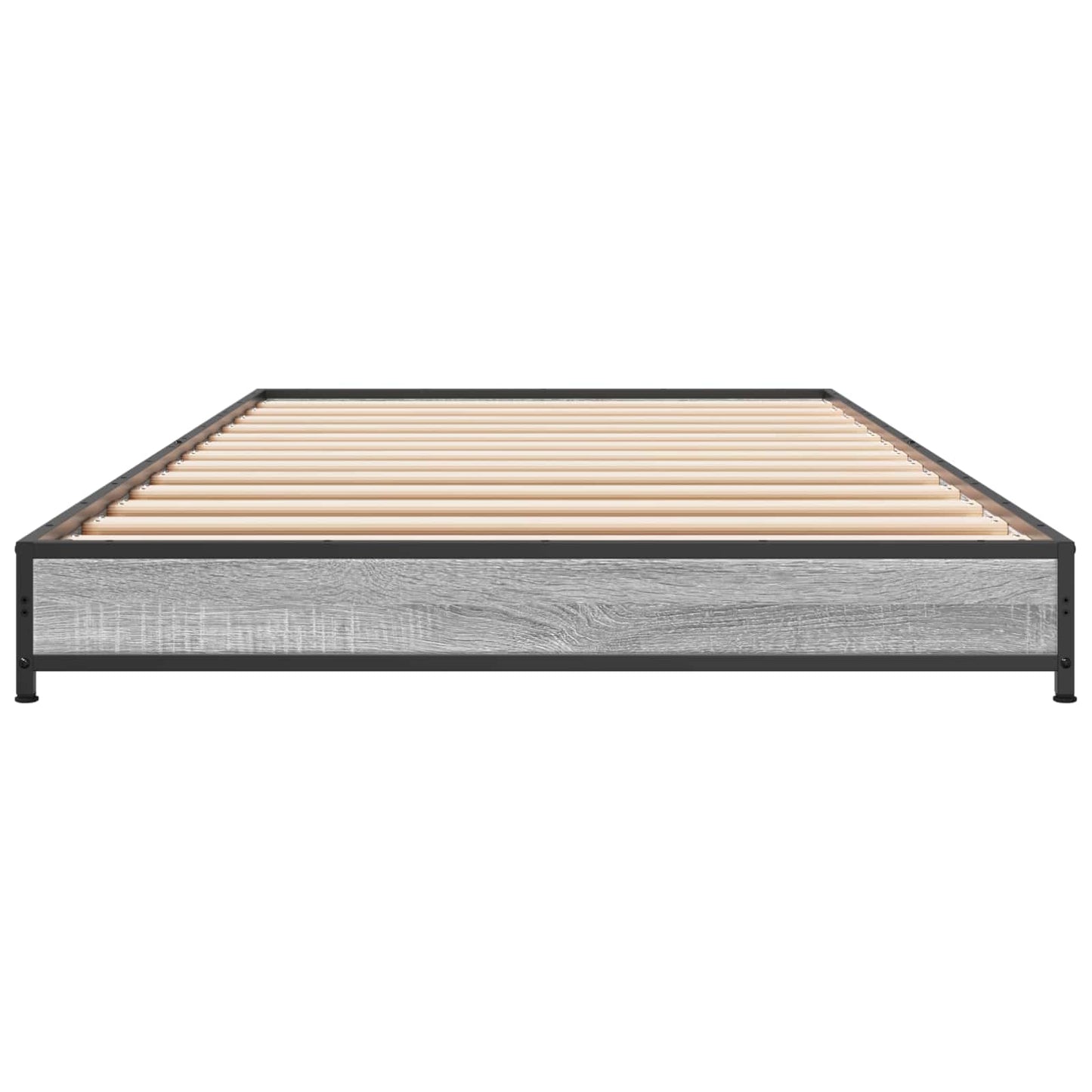 Bedframe Grijs Sonoma 80 x 200 cm Bewerkt hout