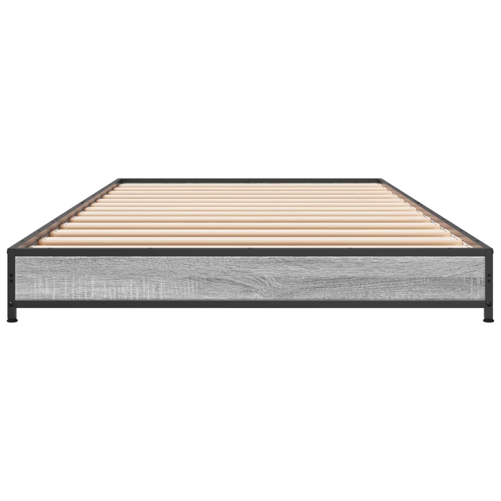 Bedframe Grijs Sonoma 80 x 200 cm Bewerkt hout