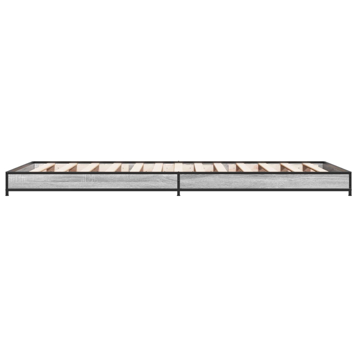 Bedframe Grijs Sonoma 80 x 200 cm Bewerkt hout
