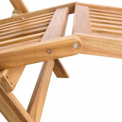 Vouwdeckstoel Naturel Massief Teakhout