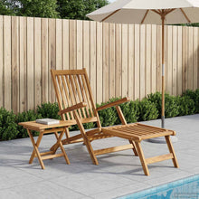 Vouwstoel met Tafel Naturel Massief Teakhout