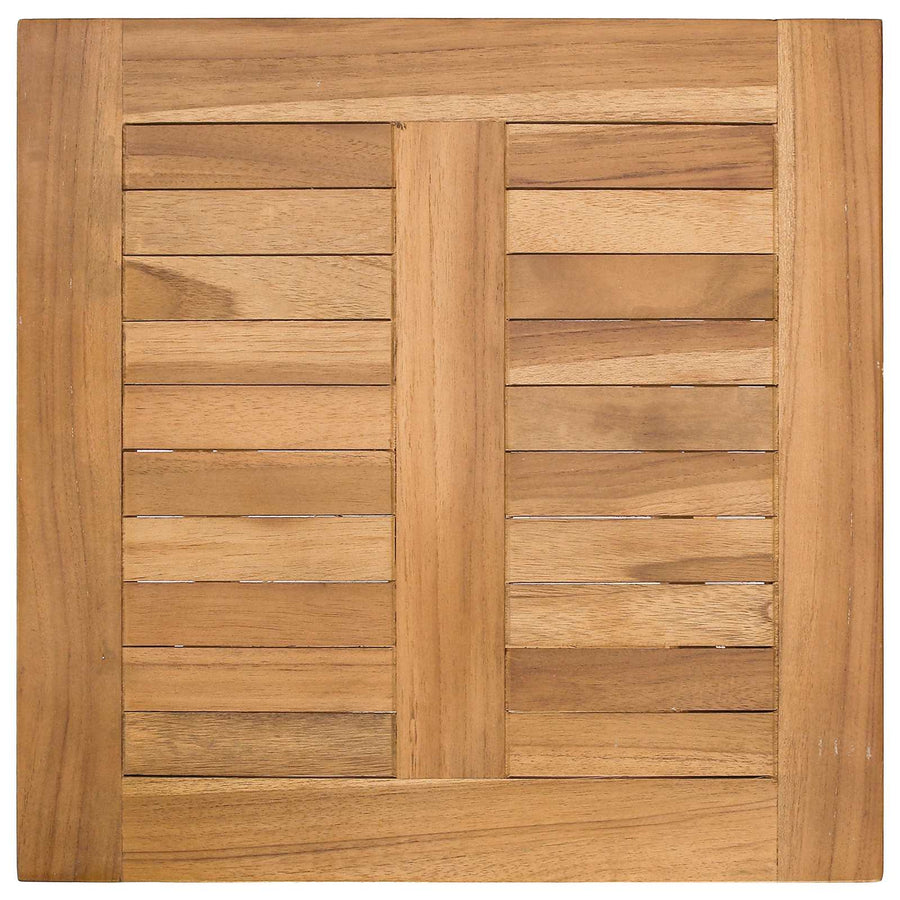 Vouwstoel met Tafel Naturel Massief Teakhout