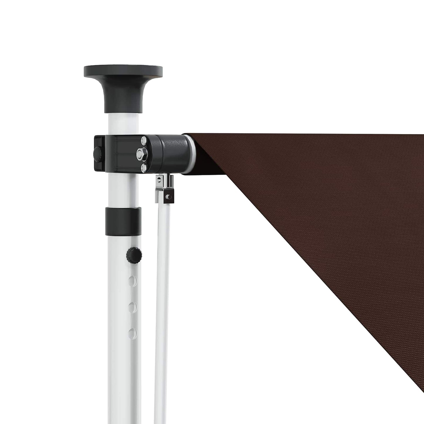 Handmatig uitschuifbare luifel Bruin 100 cm