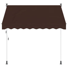 Handmatig uitschuifbare luifel Bruin 250 cm