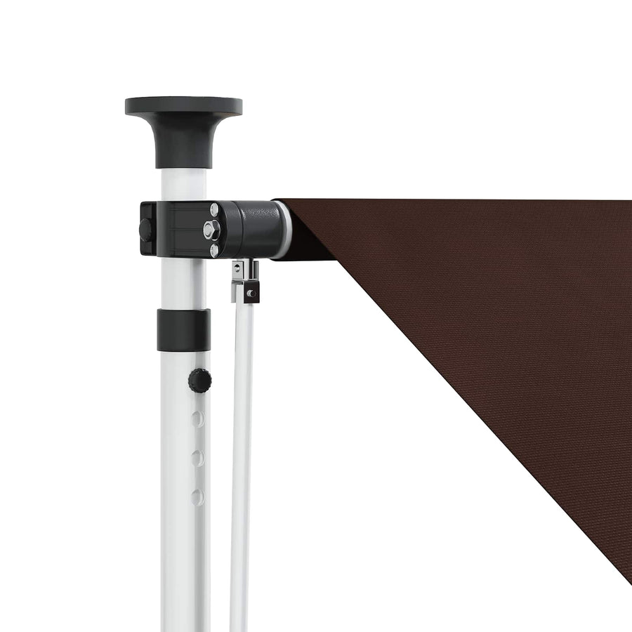 Handmatig uitschuifbare luifel Bruin 350 cm