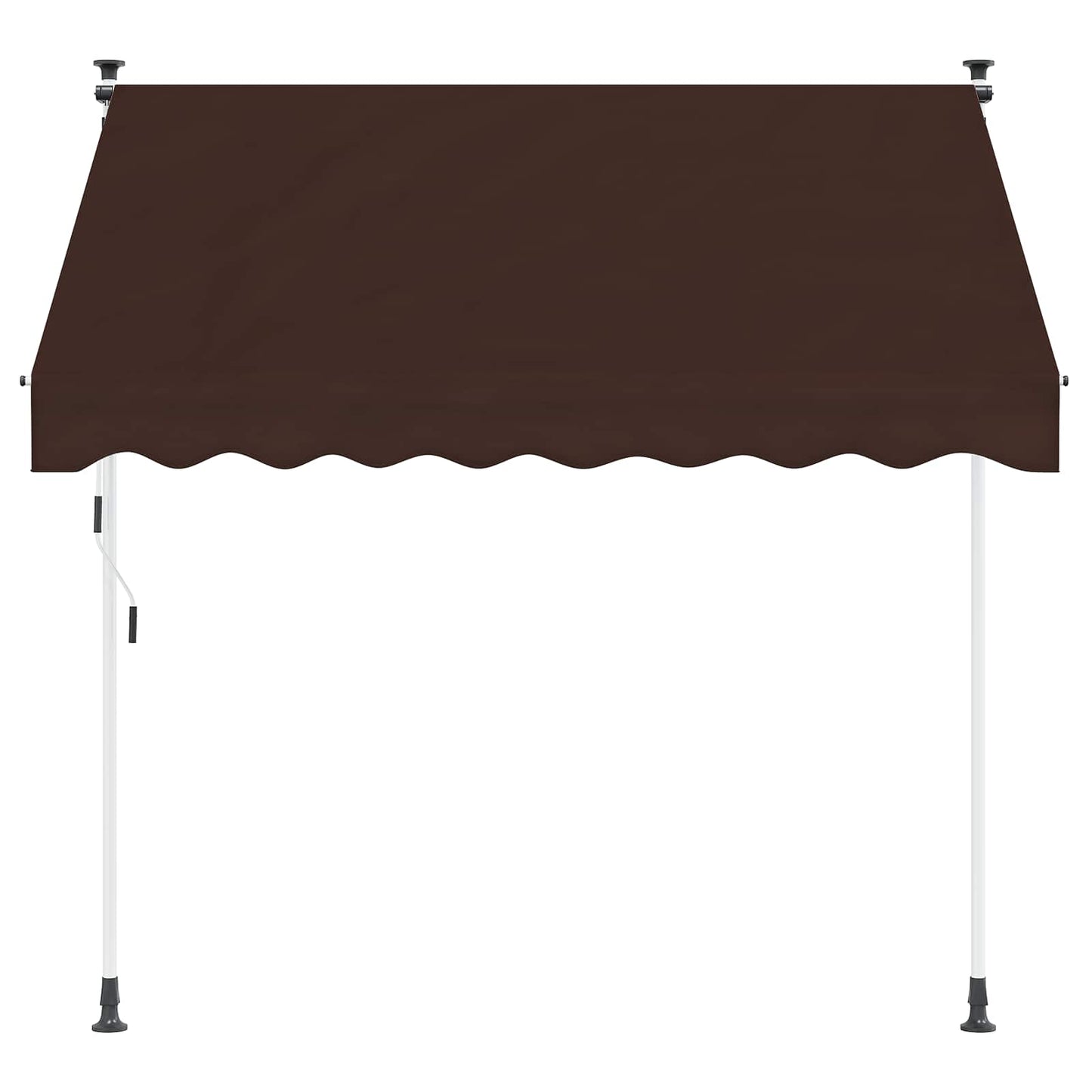 Handmatig uitschuifbare luifel Bruin 400 cm