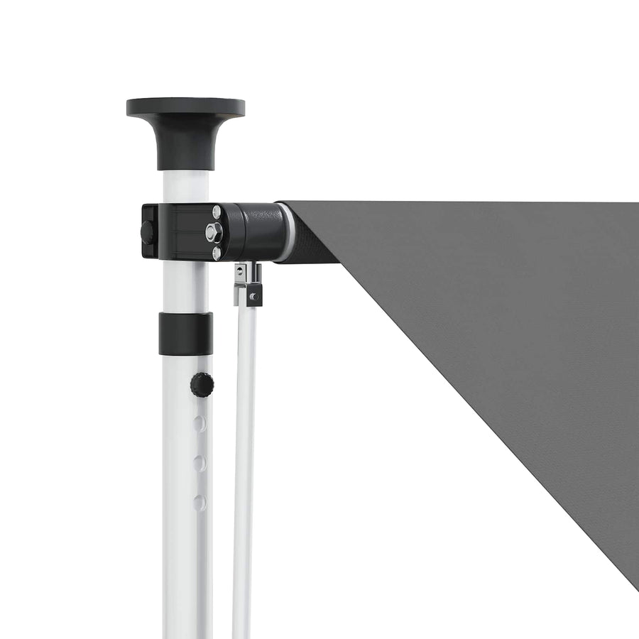 Handmatig uitschuifbare luifel Lichtgrijs 150 cm