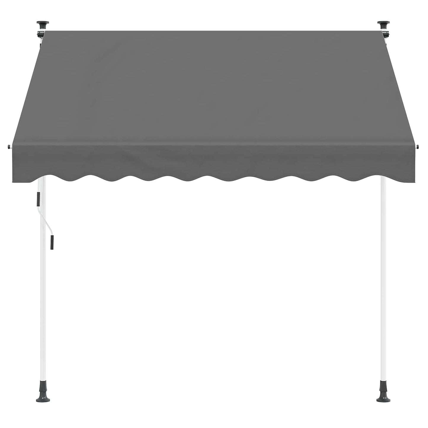 Handmatig uitschuifbare luifel Lichtgrijs 350 cm