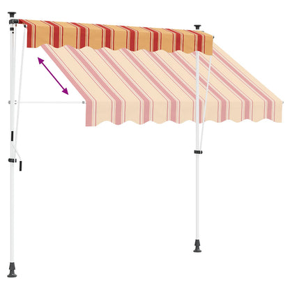 Handmatig uitschuifbare luifel Multikleur 100 x 115 x 300 cm
