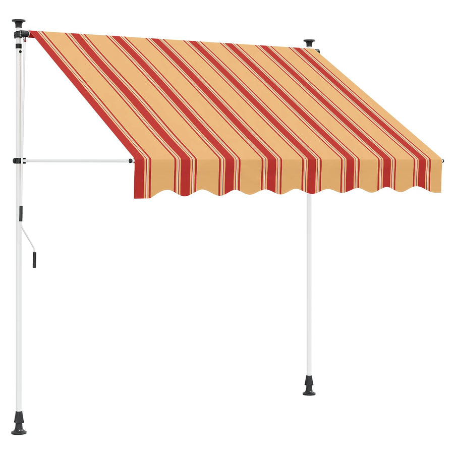 Handmatig uitschuifbare luifel Multikleur 200 x 115 x 300 cm