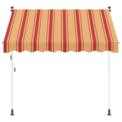 Handmatig uitschuifbare luifel Multikleur 300 x 115 x 300 cm