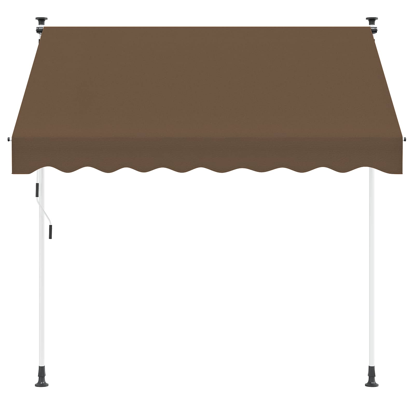 Handmatig uitschuifbare luifel Taupe 100 cm