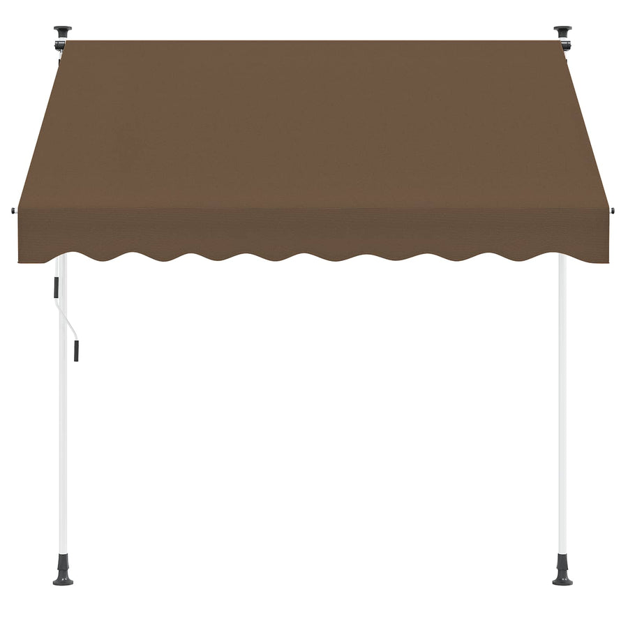 Handmatig uitschuifbare luifel Taupe 150 cm
