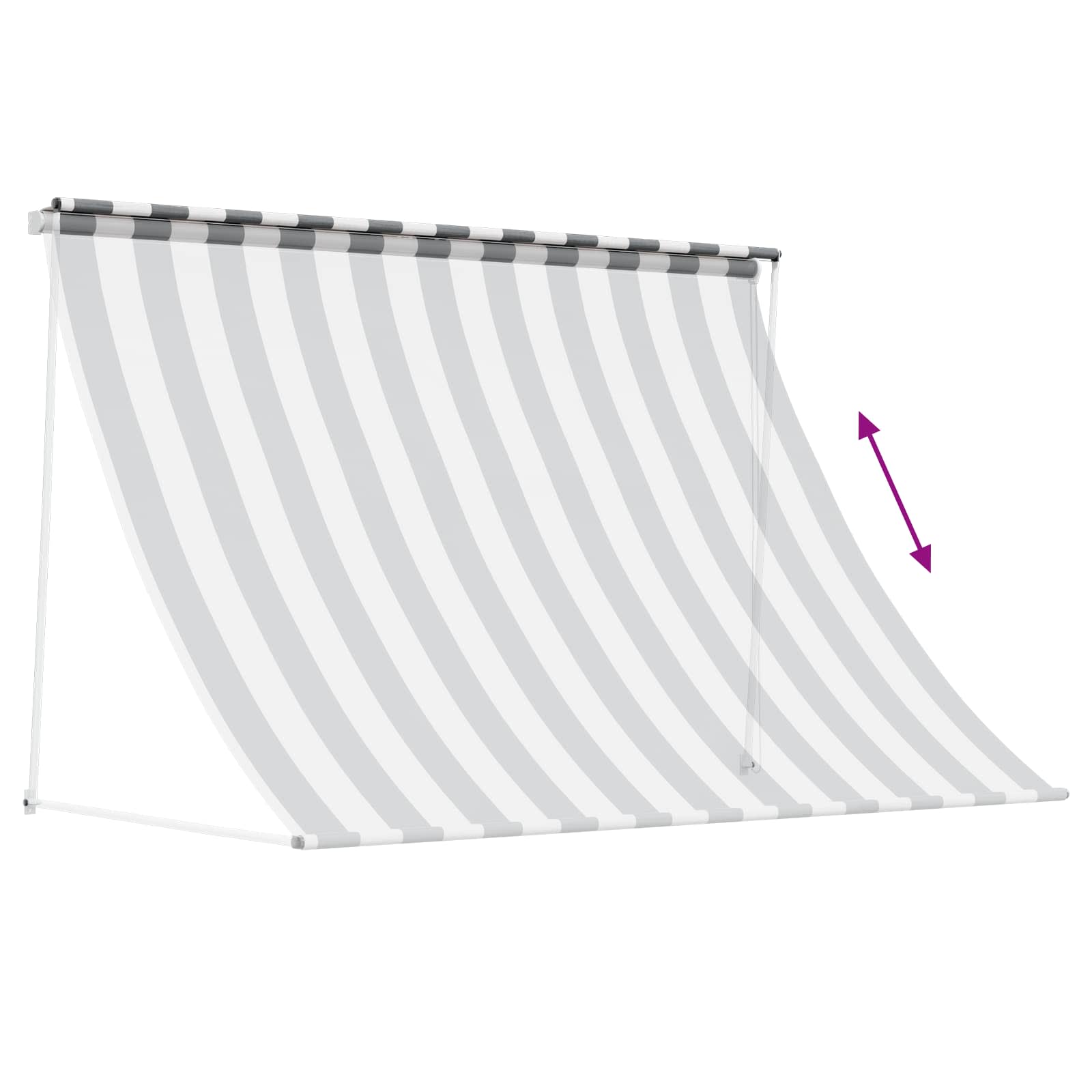 Markies Antraciet en Wit 200 x 150 cm