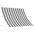 Awning Anthracite and White 300 x 150 cm
