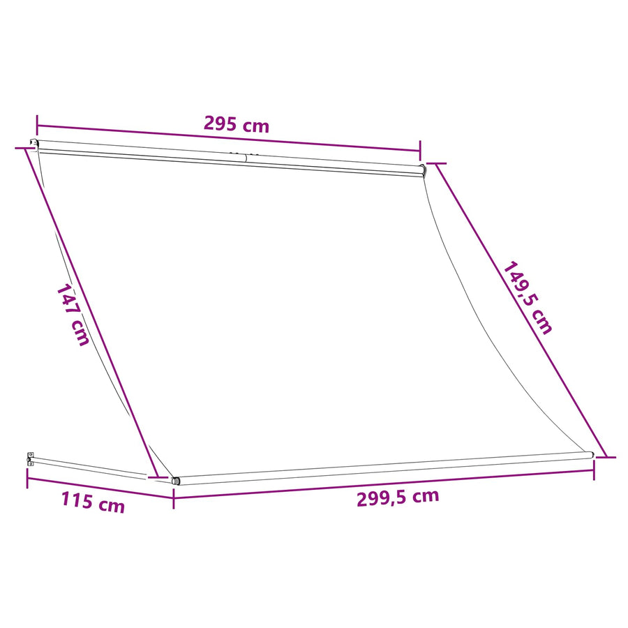 Markies Antraciet en Wit 300 x 150 cm
