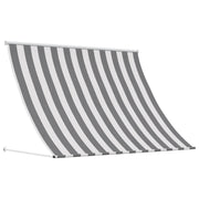 Markies 400x150 cm antraciet wit