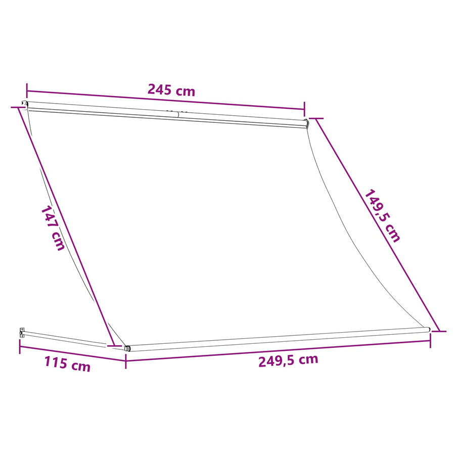 Markies Bruin 250 x 150 cm 180 g / m² Polyester met PU Coating