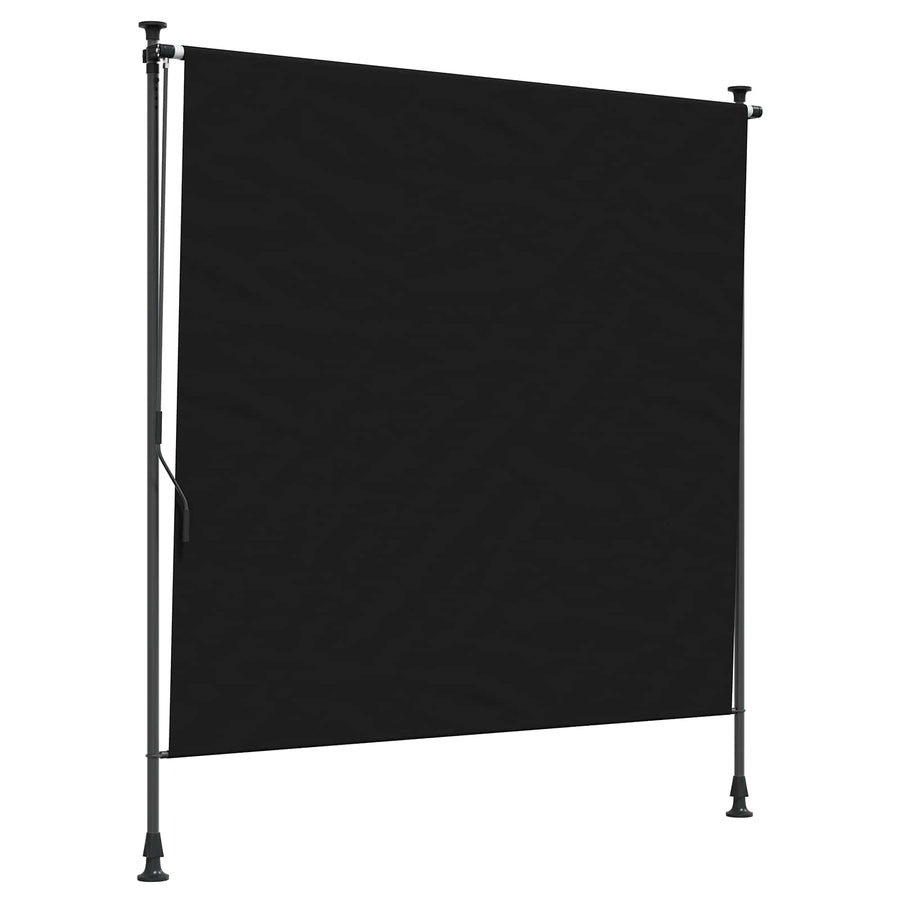 Buiten Rolgordijn Zwart 100 x 270 cm