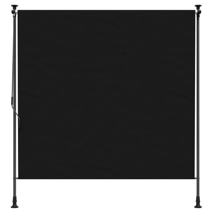 Buiten Rolgordijn Zwart 100 x 270 cm