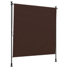Outdoor Roller Blind Brown 120 x 270 cm