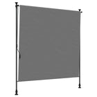 Outdoor Roller Blind Light Grey 120 x 270 cm