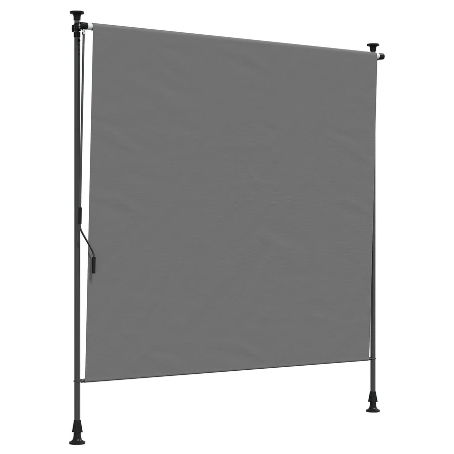 Buiten Rolgordijn Lichtgrijs 120 x 270 cm