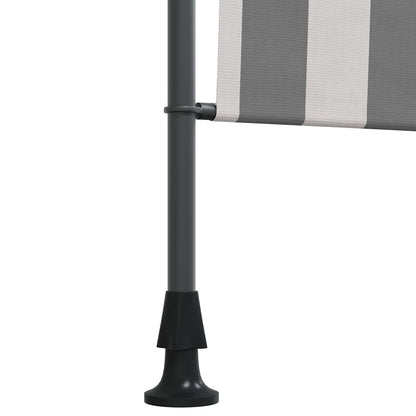 Buiten Rolgordijn Antraciet en Wit 150 x 270 cm
