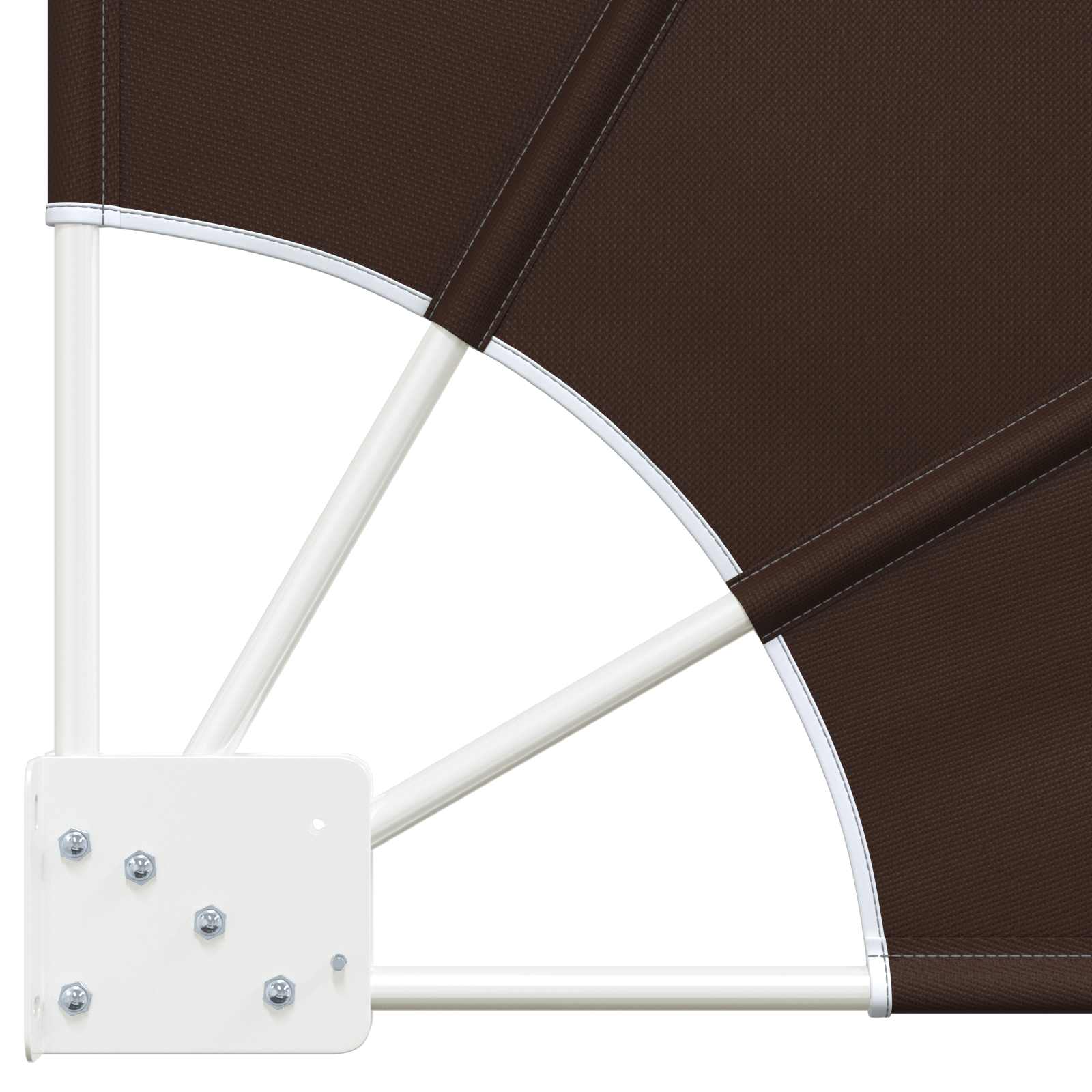 Balkon Privacy Scherm 140 x 140 cm Polyester Bruin