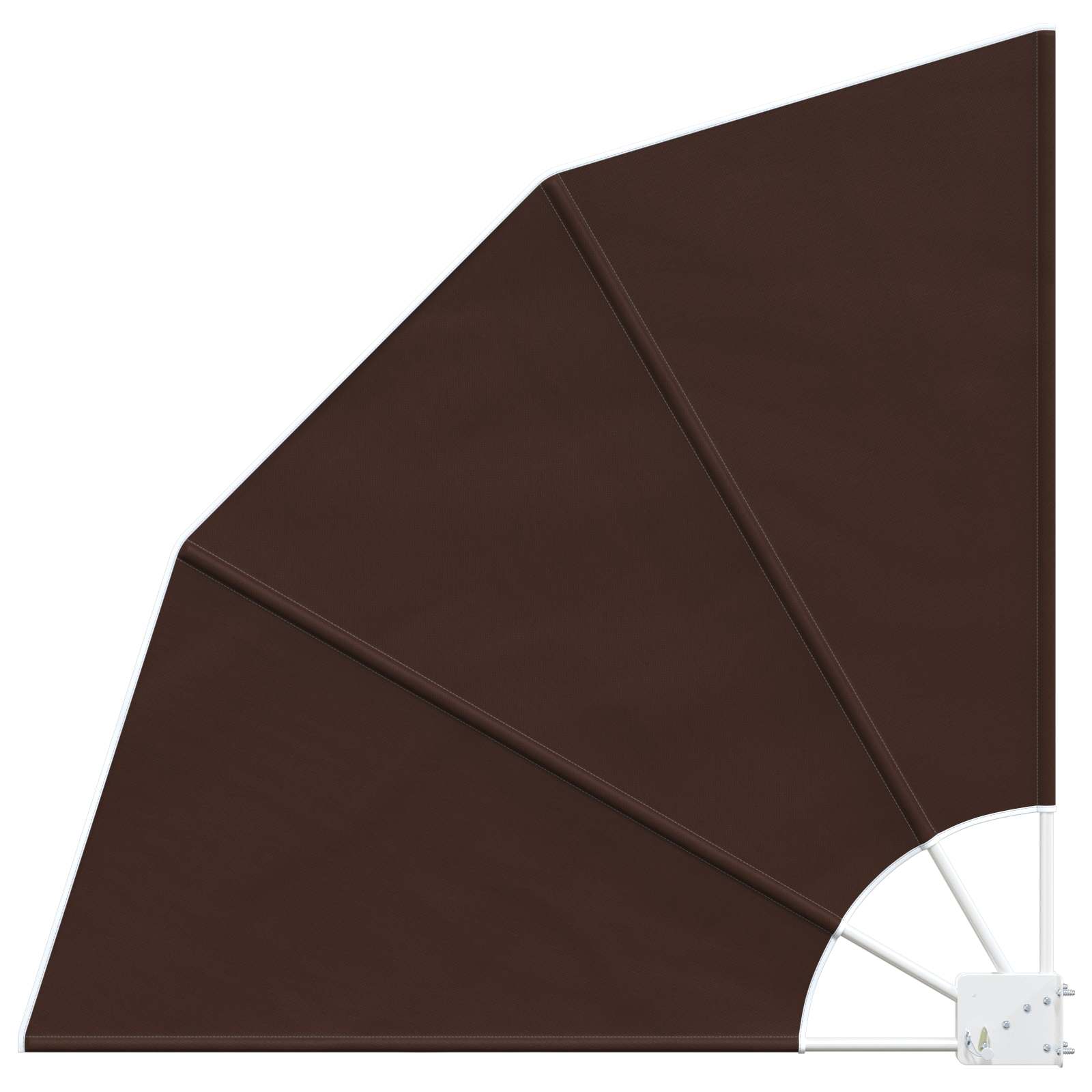 Balkon Privacy Scherm 140 x 140 cm Polyester Bruin