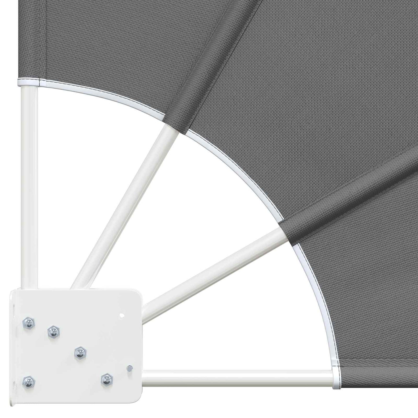 Balkon Privacy Scherm 140 x 140 cm Polyester Lichtgrijs