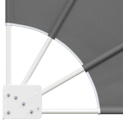 Balkon Privacy Scherm 140 x 140 cm Polyester Lichtgrijs